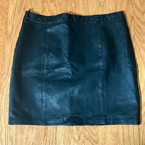 Vintage 90’s Extreme Biker Leather mini skirt